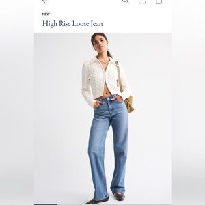 Abercrombie & Fitch High Rise The Loose Jean